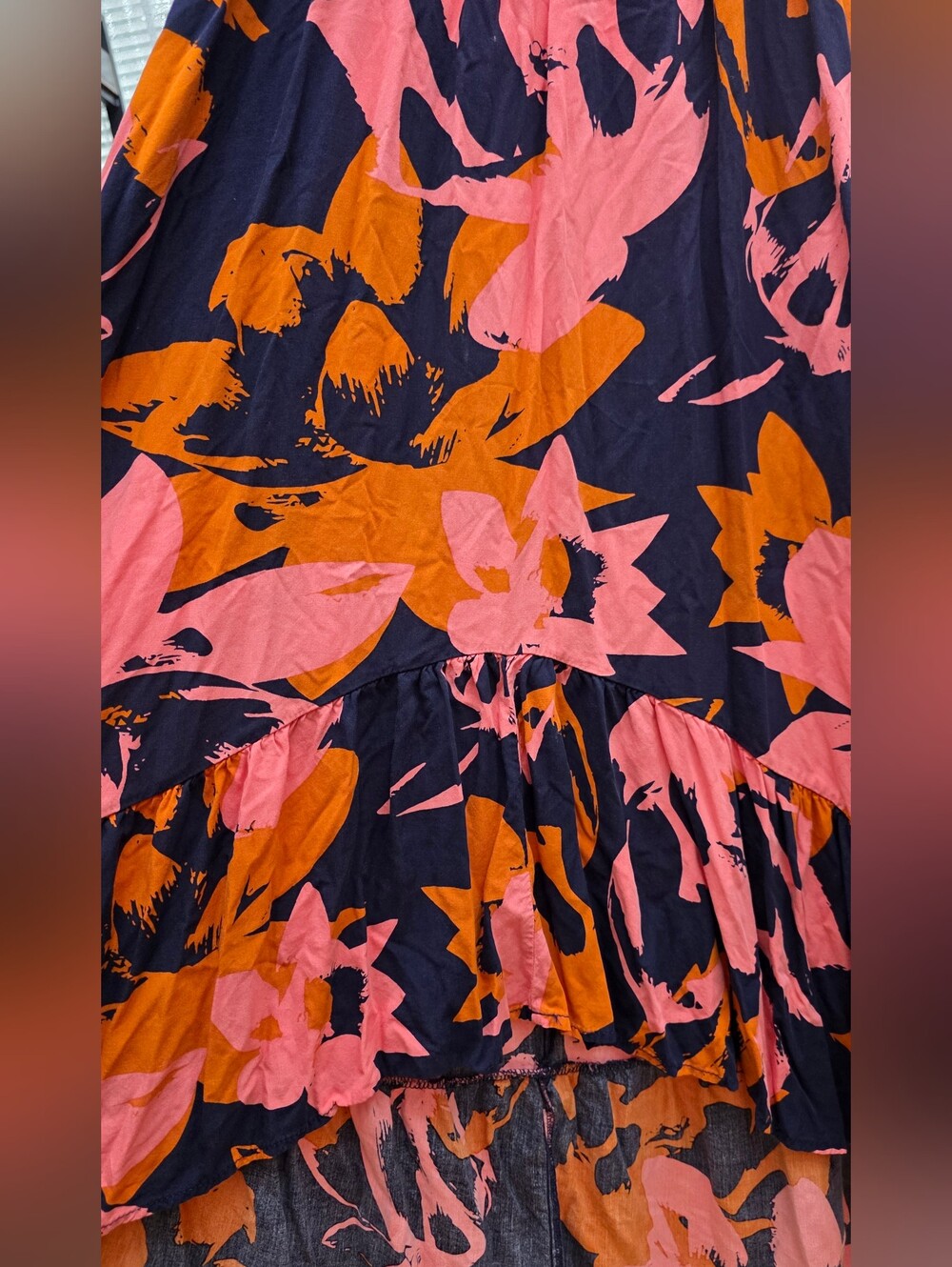 Abel The Label Floral High-Low Maxi Dress Small - Picture 6 of 10